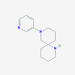 molecular formula C14H21N3 B11878257 1,8-Diazaspiro[5.5]undecane, 8-(3-pyridinyl)- CAS No. 646056-74-8