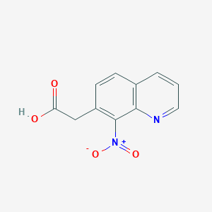 2-(8-Nitroquinolin-7-yl)acetic acid