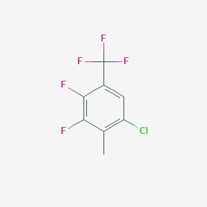 molecular formula C8H4ClF5 B11878295 1-Chloro-3,4-difluoro-2-methyl-5-(trifluoromethyl)benzene CAS No. 914635-19-1