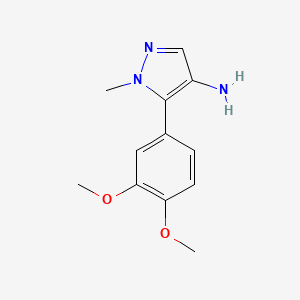 5-(3,4-Dimethoxyphenyl)-1-methyl-1H-pyrazol-4-amine