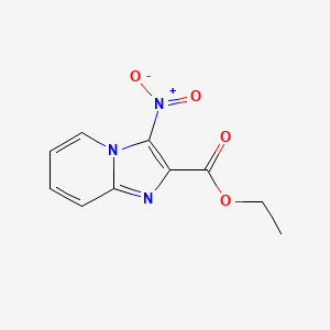 molecular formula C10H9N3O4 B11878318 Ethyl 3-nitroimidazo[1,2-a]pyridine-2-carboxylate CAS No. 62223-44-3