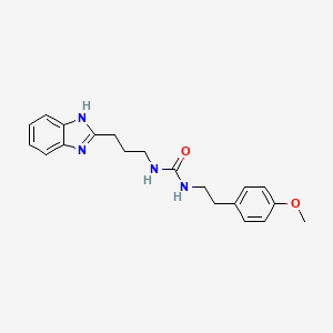 molecular formula C20H24N4O2 B1187832 1-[3-(1H-benzimidazol-2-yl)propyl]-3-[2-(4-methoxyphenyl)ethyl]urea 