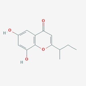 2-(Butan-2-yl)-6,8-dihydroxy-4H-1-benzopyran-4-one