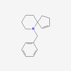 molecular formula C16H21N B11878339 6-Azaspiro(4.5)dec-1-ene, 6-(phenylmethyl)- CAS No. 78877-20-0