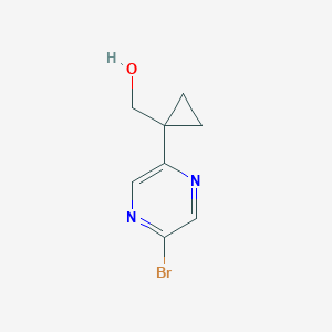 (1-(5-Bromopyrazin-2-YL)cyclopropyl)methanol