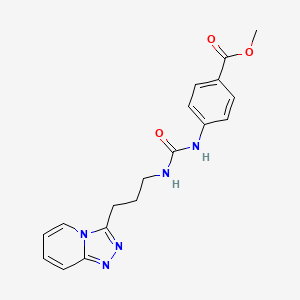 Methyl 4-({[3-([1,2,4]triazolo[4,3-a]pyridin-3-yl)propyl]carbamoyl}amino)benzoate