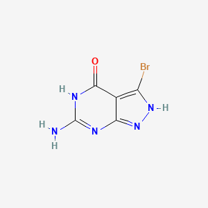 molecular formula C5H4BrN5O B11878442 6-Amino-3-bromo-1H-pyrazolo[3,4-d]pyrimidin-4(5H)-one 