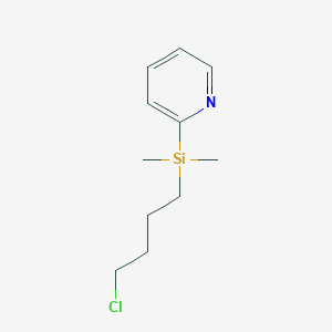 molecular formula C11H18ClNSi B11878446 2-((4-Chlorobutyl)dimethylsilyl)pyridine 