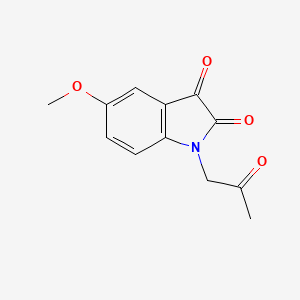 molecular formula C12H11NO4 B11878451 5-Methoxy-1-(2-oxopropyl)indoline-2,3-dione CAS No. 79552-57-1