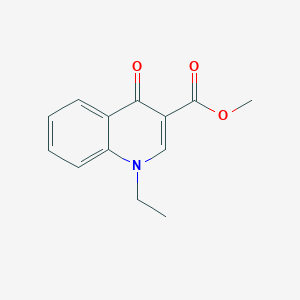 molecular formula C13H13NO3 B11878460 Methyl 1-ethyl-4-oxo-1,4-dihydroquinoline-3-carboxylate 