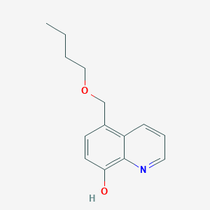 molecular formula C14H17NO2 B11878470 5-(Butoxymethyl)quinolin-8-ol CAS No. 22049-22-5