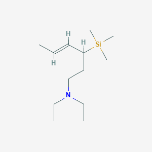 molecular formula C13H29NSi B11878483 (E)-N,N-Diethyl-3-(trimethylsilyl)hex-4-en-1-amine 