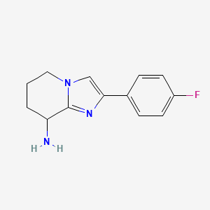 2-(4-Fluorophenyl)-5,6,7,8-tetrahydroimidazo[1,2-a]pyridin-8-amine