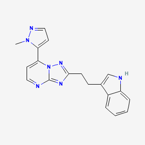 2-[2-(1H-indol-3-yl)ethyl]-7-(1-methyl-1H-pyrazol-5-yl)[1,2,4]triazolo[1,5-a]pyrimidine
