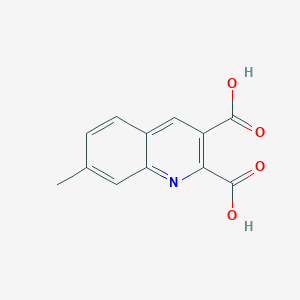 molecular formula C12H9NO4 B11878590 7-Methylquinoline-2,3-dicarboxylic acid CAS No. 948291-03-0