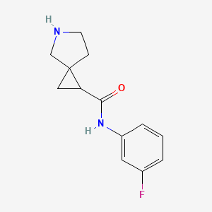 N-(3-Fluorophenyl)-5-azaspiro[2.4]heptane-1-carboxamide