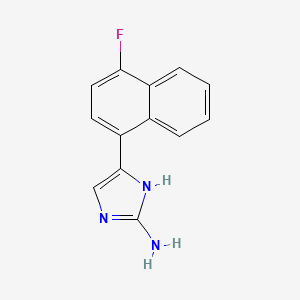 5-(4-fluoronaphthalen-1-yl)-1H-imidazol-2-amine