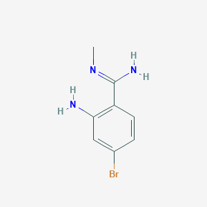 2-Amino-4-bromo-N-methylbenzimidamide