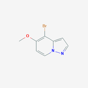 molecular formula C8H7BrN2O B11878636 4-Bromo-5-methoxypyrazolo[1,5-a]pyridine 