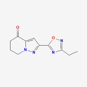 2-(3-Ethyl-1,2,4-oxadiazol-5-yl)-6,7-dihydropyrazolo[1,5-a]pyridin-4(5H)-one