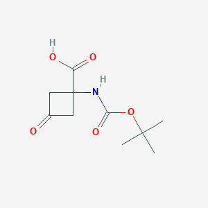 1-{[(tert-Butoxy)carbonyl]amino}-3-oxocyclobutane-1-carboxylic acid