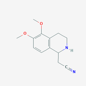 (5,6-Dimethoxy-1,2,3,4-tetrahydroisoquinolin-1-yl)acetonitrile