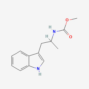 Carbamic acid, [2-(1H-indol-3-yl)-1-methylethyl]-, methyl ester