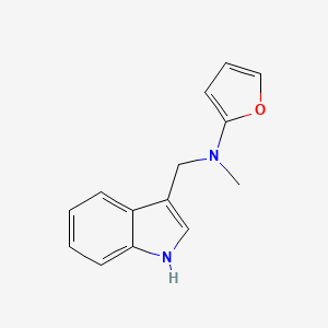 N-((1H-Indol-3-yl)methyl)-N-methylfuran-2-amine