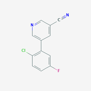 5-(2-Chloro-5-fluorophenyl)nicotinonitrile