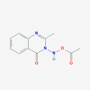 molecular formula C11H11N3O3 B11878728 4(3H)-Quinazolinone, 3-[(acetyloxy)amino]-2-methyl- CAS No. 194536-03-3