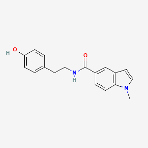 molecular formula C18H18N2O2 B1187873 N-[2-(4-hydroxyphenyl)ethyl]-1-methyl-1H-indole-5-carboxamide 