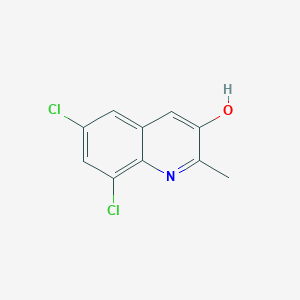 molecular formula C10H7Cl2NO B11878819 6,8-Dichloro-2-methylquinolin-3-ol CAS No. 59869-03-3