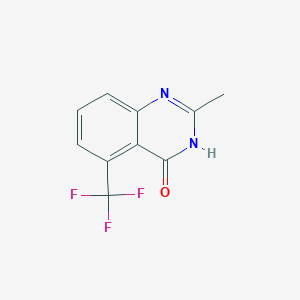 molecular formula C10H7F3N2O B11878866 2-Methyl-5-(trifluoromethyl)quinazolin-4(3H)-one 