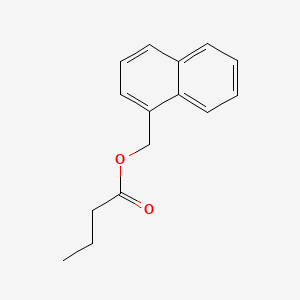 molecular formula C15H16O2 B11878887 1-Naphthylmethyl butyrate CAS No. 13098-89-0