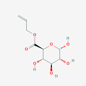 molecular formula C9H14O7 B11878902 allyl (2S,3S,4S,5R,6S)-3,4,5,6-tetrahydroxytetrahydro-2H-pyran-2-carboxylate 