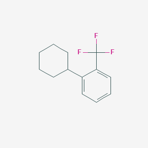 molecular formula C13H15F3 B11879005 1-Cyclohexyl-2-(trifluoromethyl)benzene 