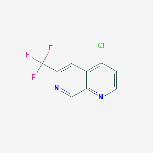 4-Chloro-6-(trifluoromethyl)-1,7-naphthyridine