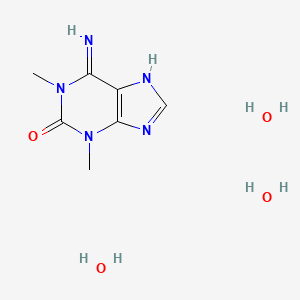 molecular formula C7H15N5O4 B11879071 6-Amino-1,3-dimethyl-1H-purin-2(3H)-one trihydrate 