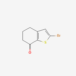 molecular formula C8H7BrOS B11879086 2-Bromo-5,6-dihydrobenzo[b]thiophen-7(4H)-one CAS No. 1369138-74-8