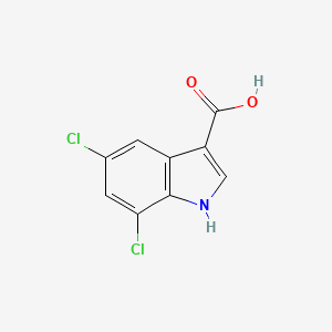 5,7-Dichloro-1h-indole-3-carboxylic acid