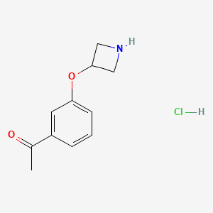 1-(3-(Azetidin-3-yloxy)phenyl)ethanone hydrochloride