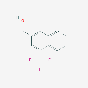 molecular formula C12H9F3O B11879146 1-(Trifluoromethyl)naphthalene-3-methanol 