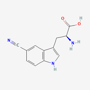 molecular formula C12H11N3O2 B11879204 (S)-2-Amino-3-(5-cyano-1H-indol-3-yl)propanoic acid 