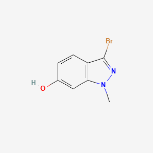 molecular formula C8H7BrN2O B11879209 3-Bromo-1-methyl-1H-indazol-6-ol 