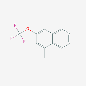 molecular formula C12H9F3O B11879327 1-Methyl-3-(trifluoromethoxy)naphthalene 