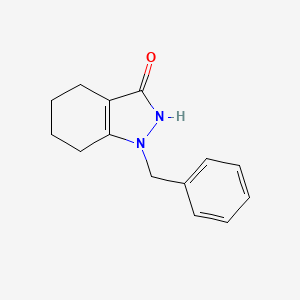 molecular formula C14H16N2O B11879344 1-Benzyl-4,5,6,7-tetrahydro-1H-indazol-3(2H)-one CAS No. 22820-91-3