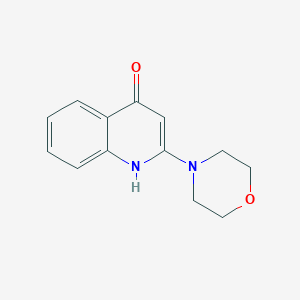 molecular formula C13H14N2O2 B11879370 2-(Morpholin-4-yl)quinolin-4(1H)-one CAS No. 916039-74-2