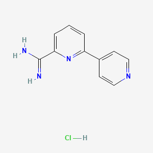 molecular formula C11H11ClN4 B11879411 [2,4'-Bipyridine]-6-carboximidamide hydrochloride CAS No. 1179359-76-2