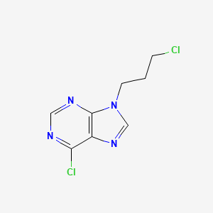 molecular formula C8H8Cl2N4 B11879453 6-Chloro-9-(3-chloropropyl)-9H-purine CAS No. 113379-30-9