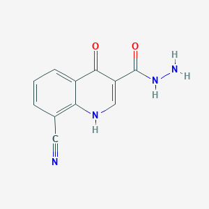 8-Cyano-4-hydroxyquinoline-3-carbohydrazide